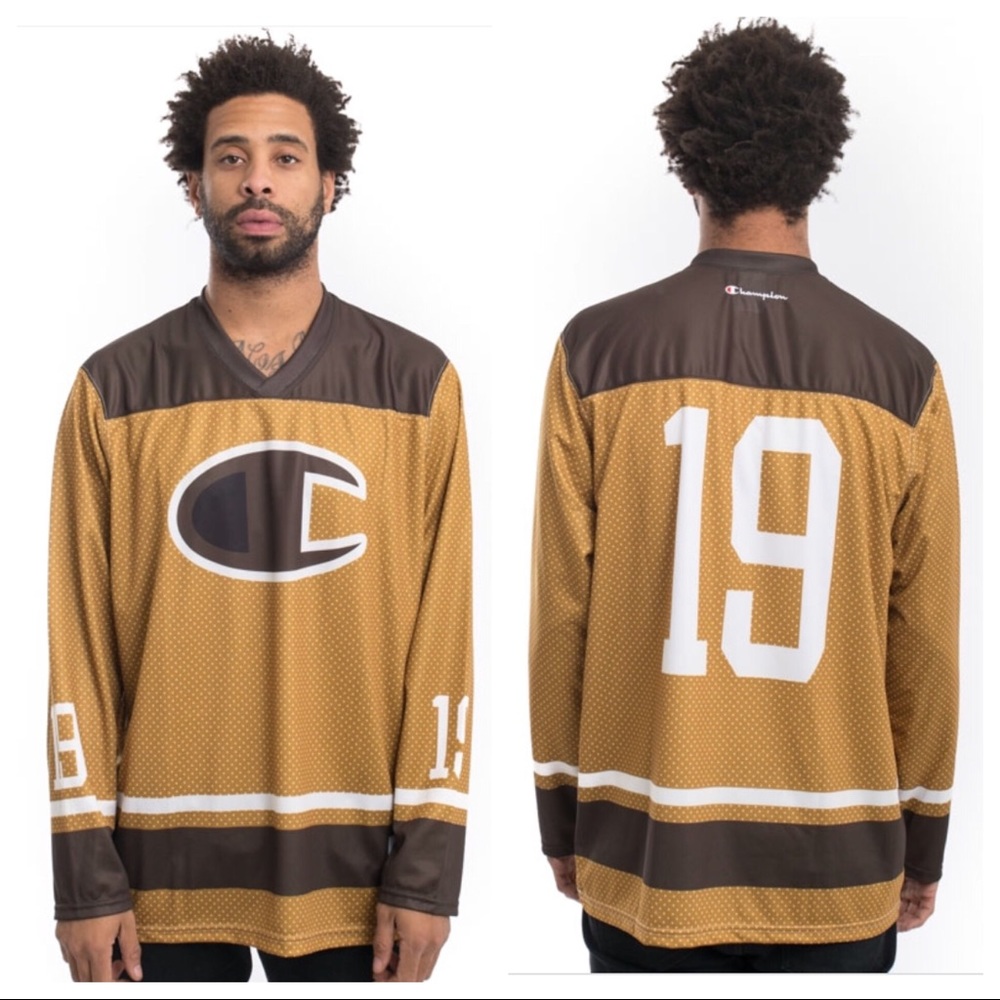 Champion LIFE Men’s Hockey Jersey Brown Dot 19